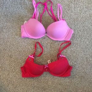 34A 2 bra bundle. Victoria’s Secret